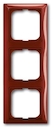 Рамка 3-постовая, серия Basic 55, цвет foyer-red