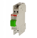 Кнопочный выкл. с зеленой линзой 1НО+1НЗ без фиксации E225-11D