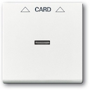 Плата центральная (накладка) для механизма карточного выключателя 2025 U, серия solo/future, цвет davos/альпийский белый