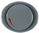 Накладка (центральная плата) с поворотной ручкой для механизма поворотного светорегулятора, серия TACTO, цвет серый камень