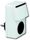 ИК-выключатель с реле 2300 Вт/ВА и промежуточным штекером для розетки, цвет белый