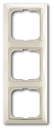 Рамка 3-постовая, серия Basic 55, цвет chalet-white