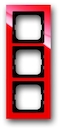 Рамка 3-постовая, серия axcent, цвет красный