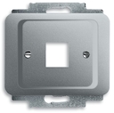 Плата центральная (накладка) для 1-го разъёма Modular Jack (артикулы 0210, 0211 и 0219), серия alpha exclusive, цвет титан