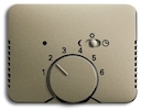 Плата центральная (накладка) для механизма терморегулятора (термостата) 1095 U, 1096 U, серия alpha exclusive, цвет палладий