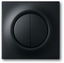 Клавиша для светорегулятора 6565 U, серия impuls, цвет чёрный бархат