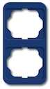 Рамка 2-постовая, вертикальная, серия alpha nea, цвет синий