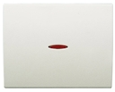Клавиша для 1-клавишных выключателей/переключателей/кнопок с линзой подсветки, серия OLAS, цвет белый жасмин