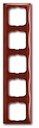 Рамка 5-постовая, серия Basic 55, цвет foyer-red