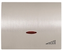 Накладка (центральная плата) для механизма клавишного светорегулятора, серия OLAS, цвет полированная сталь