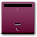 ИК-приёмник с маркировкой "I/O" для 6401 U-10x, 6402 U, серия solo/future, цвет toscana/красный