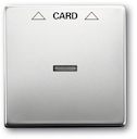 Плата центральная (накладка) для механизма карточного выключателя 2025 U, серия pur/сталь