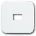Клавиша для механизма 1-клавишного выключателя/переключателя/кнопки, с окном для символа, серия Reflex SI, цвет альпийский белый