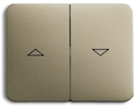 Клавиша для механизма выключателя жалюзи 2000/4 U и 2020/4 US, с маркировкой, серия alpha exclusive, цвет палладий