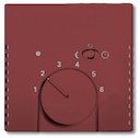 Плата центральная (накладка) для механизма терморегулятора (термостата) 1095 U, 1096 U, серия solo/future, цвет toscana/красный