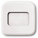 Клавиша для механизма 1-клавишного выключателя/переключателя/кнопки с подсвечивающимся полем для надписи, серия Reflex SI, цвет альпийский белый