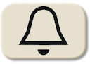 Линза с символом "ЗВОНОК", серия Busch-Duro 2000 SI, цвет слоновая кость