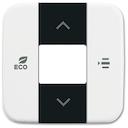 Сенсорная клавиша для информационной шины пластик цвет белый глянцевая ABB Free@home домофоны