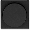 Накладка ABB Levit для светорегулятора поворотного антрацит / дымчатый чёрный