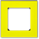Рамка ABB Levit 1 пост жёлтый / дымчатый чёрный
