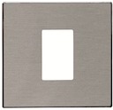 Накладка для механизма разъёма VDI, 1-пост, серия SKY, цвет нержавеющая сталь