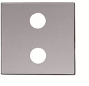 Накладка для механизма 2RCA, серия SKY, цвет серебряный