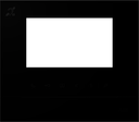 Рамка для абонентского устройства 4,3, чёрный глянцевый, с символом индукционной петли