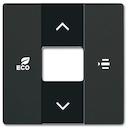 Сенсорная клавиша для информационной шины цвет черный матовая ABB Free@home домофоны