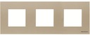 Рамка 3-постовая, (2+2+2)-модульная, базовая, серия Zenit, цвет шампань