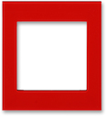 Сменная панель ABB Levit промежуточная на многопостовую рамку красный