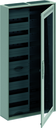 Шкаф 84М навесной с медиапанелями IP30, 1100x550x160 между DIN-рейками 125 мм и самозажимными клеммами N/PE и Wi-Fi дверью с вент. отверстиями ComfortLine CA27VMW