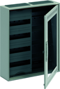 Шкаф 48М навесной с медиапанелями IP30,  650x550x160 между DIN-рейками 125 мм с самозажимными клеммами N/PE и Wi-Fi дверью с вент. отверстиями ComfortLine CA24VMW