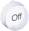Колпачок с текстом для кнопок с подсветкой и ламп KTC3-1019