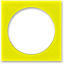 Сменная панель ABB Levit на розетку с заземлением жёлтый