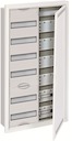 Шкаф 72М в нишу с медиапанелями 984х560х120 с расстоянием между DIN-рейками 125 мм и самозажимными клеммами N/PE и дверью с вент. отверстиями U62MML