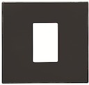 Накладка для механизма разъёма VDI, 1-пост, серия SKY, цвет чёрный бархат