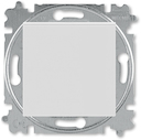 Переключатель кнопочный одноклавишный ABB Levit серый / белый