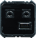 Механизм (блок) медиа-комбайна с USB входом, 3.5мм minijack аудио-входом и выходом, ЦАП и модулем Bluetooth