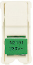 Блок светодиодной подсветки для 1-полюсных выключателей и кнопок, цвет цоколя зелёный