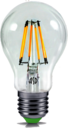 Лампа светодиодная LED-A60-PREMIUM 6Вт 230В Е27 4000К 540Лм прозрачная ASD