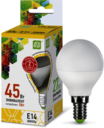Лампа светодиодная LED-шар-standard 5Вт шар 3000К тепл. бел. E14 450лм 160-260В