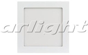 Светильник светодиодный DL-225x225M-21W Warm White