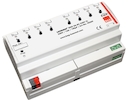 Релейный актуатор KNX, 8-канальный, выход 230В~ /16А, емкостная нагрузка до 100 мкФ, на DIN рейку, 8TE  / IP20 / белый