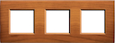 LivingLight Рамка прямоугольная, 3 поста, цвет Американская вишня