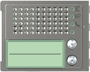 Лицевая панель звукового модуля + 2 кнопки вызова вертикально, Robur