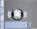 Лицевая панель аудио-видео модуля ш/у + 1 кнопка вызова, цвет allstreet