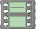 Панель лицевая модуля доп.кнопок вызова (6-8), 8 кнопок, Robur