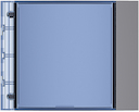 Панель лицевая модуля с полем д/надписи, инф.табло, цвет allstreet