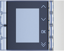Панель лицевая для модуля с дисплеем, цвет allmetal