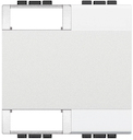 LivingLight Клавиша с 2 отверстиями для вставки символа, размер 2 модуля, цвет белый